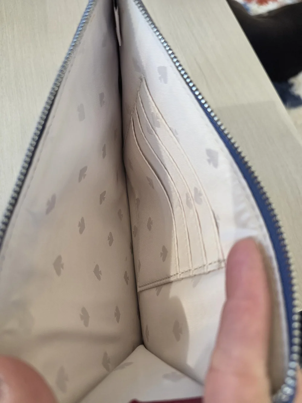 Kate Spade Two-Tone Blue & Lavender Wristlet